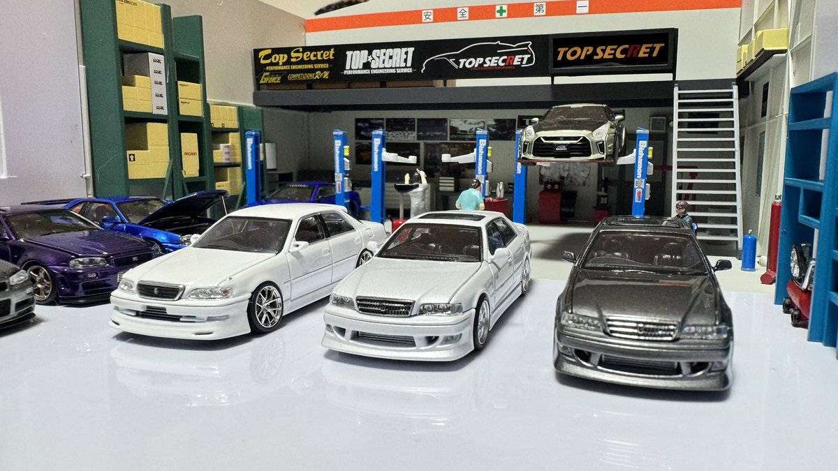 注文していたmodel 1の1/64トヨタチェイサーJZX100が届いたので撮影し