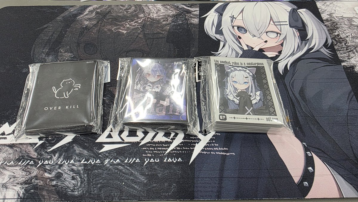 注文していたamiiさんのスリーブ、マット届きました！これから愛用して