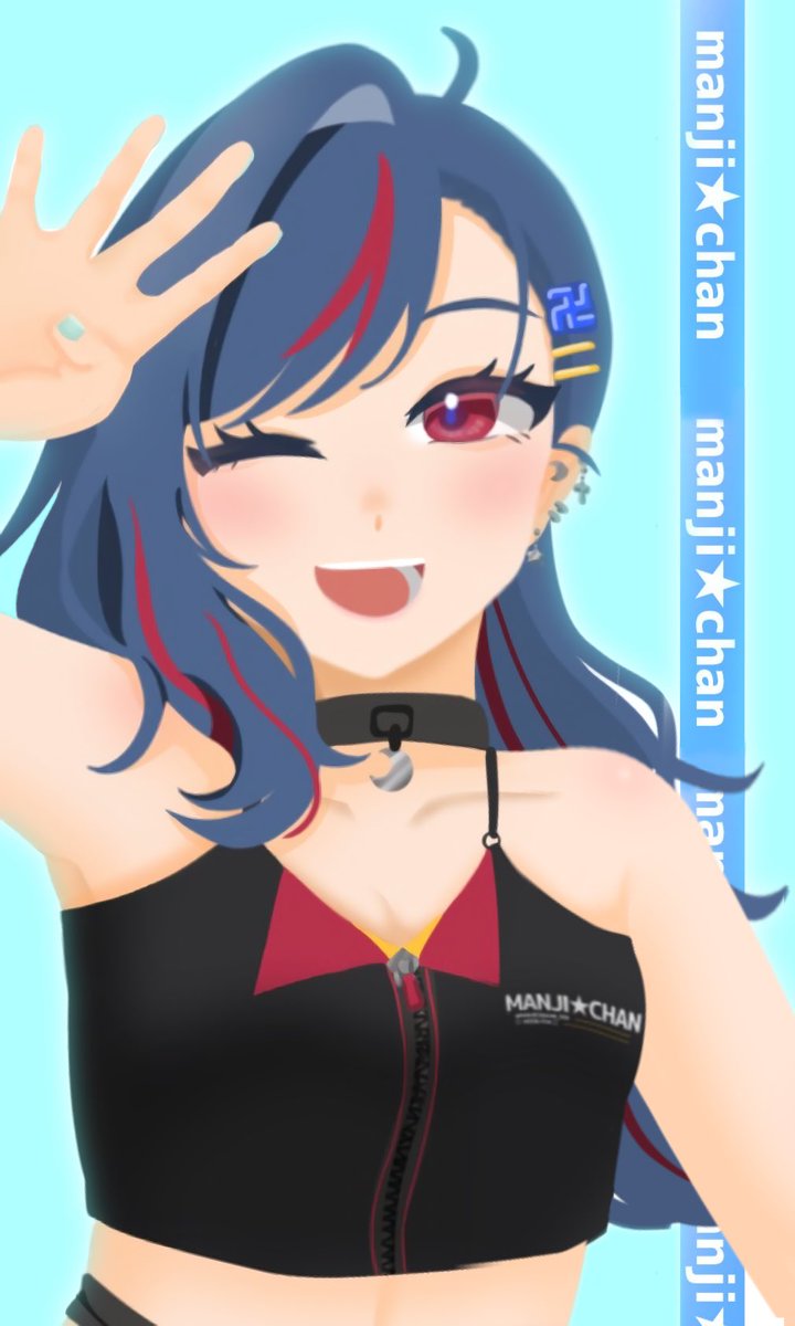 卍四周年記念🌙🦊 #まんじあーと