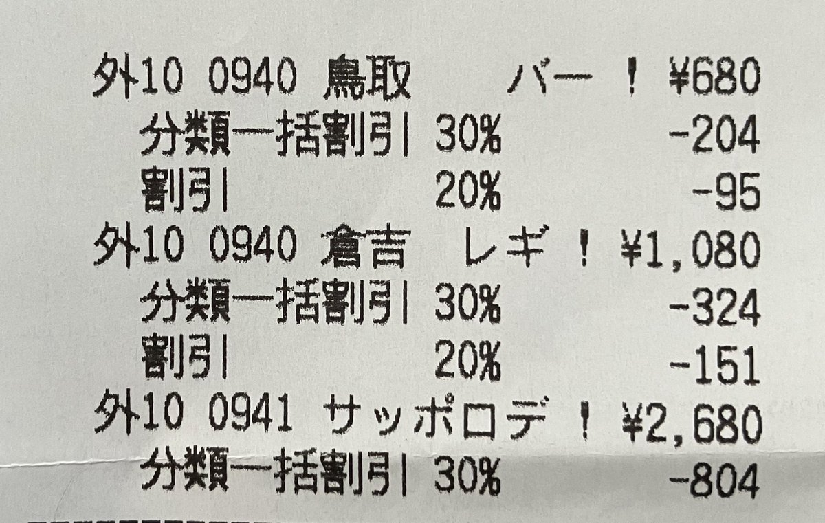キューピット値引きされまくり 本日で閉店