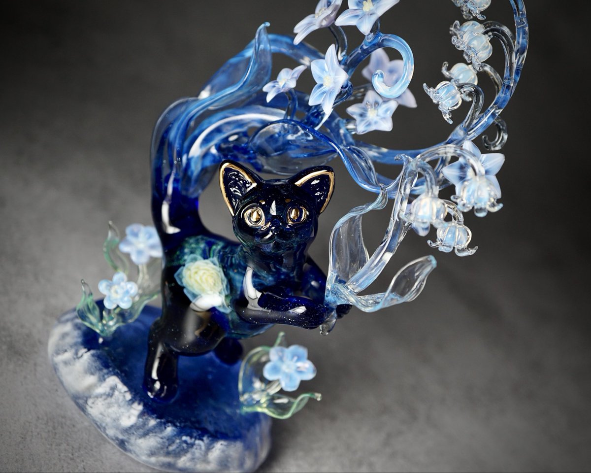 夜空に咲く』 #猫の日 #ガラス