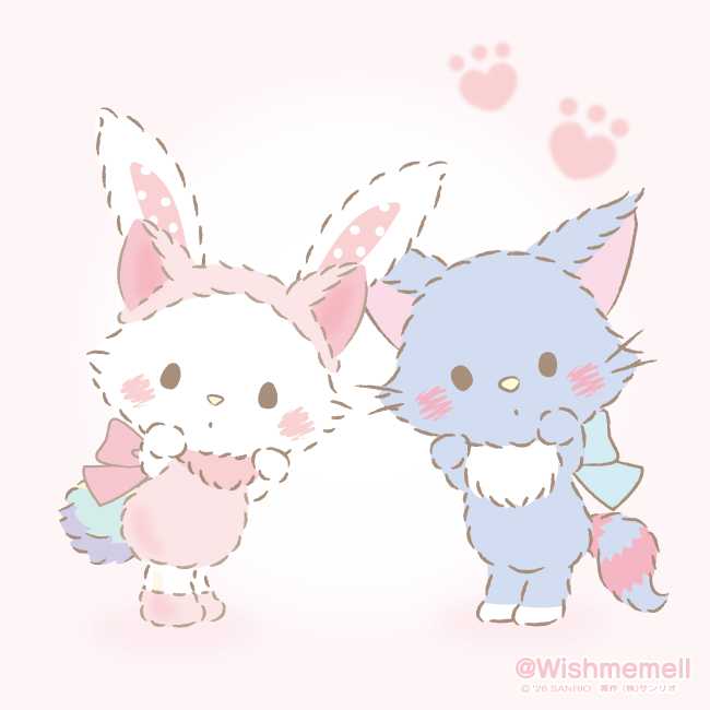 メルにゃん😻キターーーー！！！🐇💞 ただでさえ可愛いメルちゃん🐇×猫