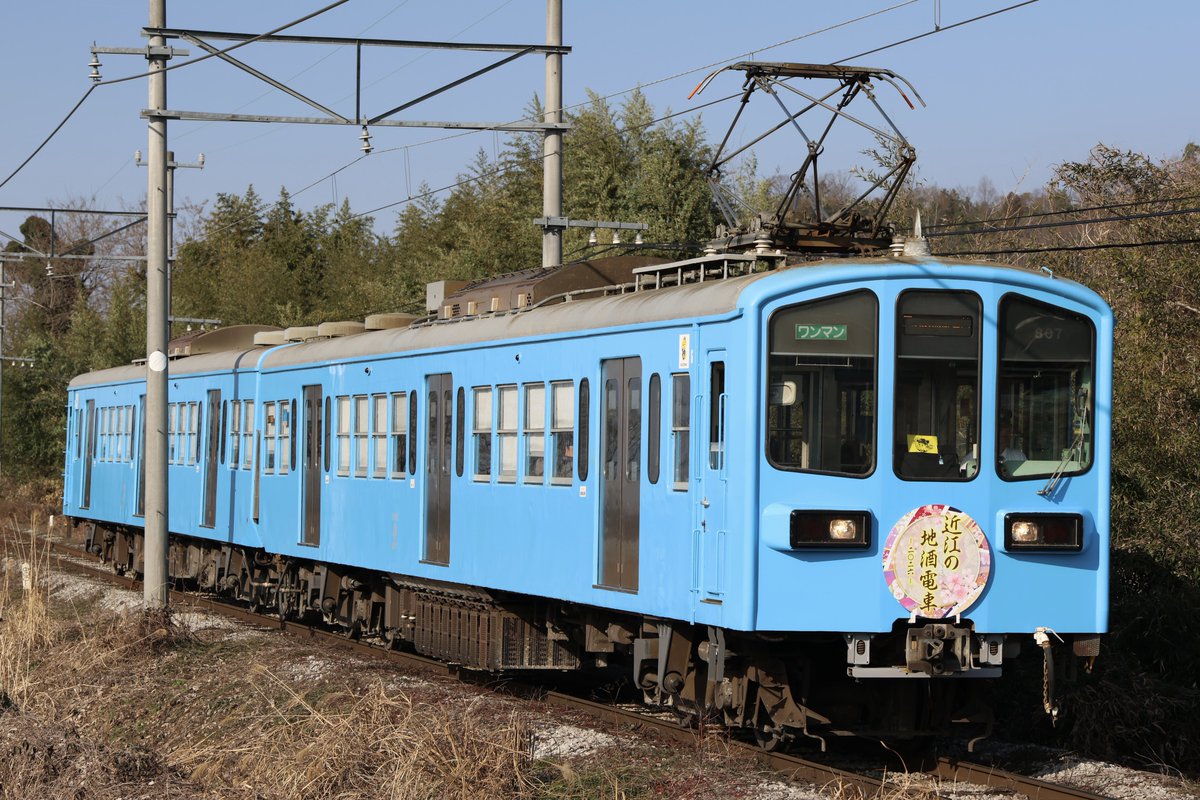 2026/02/22 近江鉄道800形807F 団体臨時列車「近江の地酒電車2026」 列