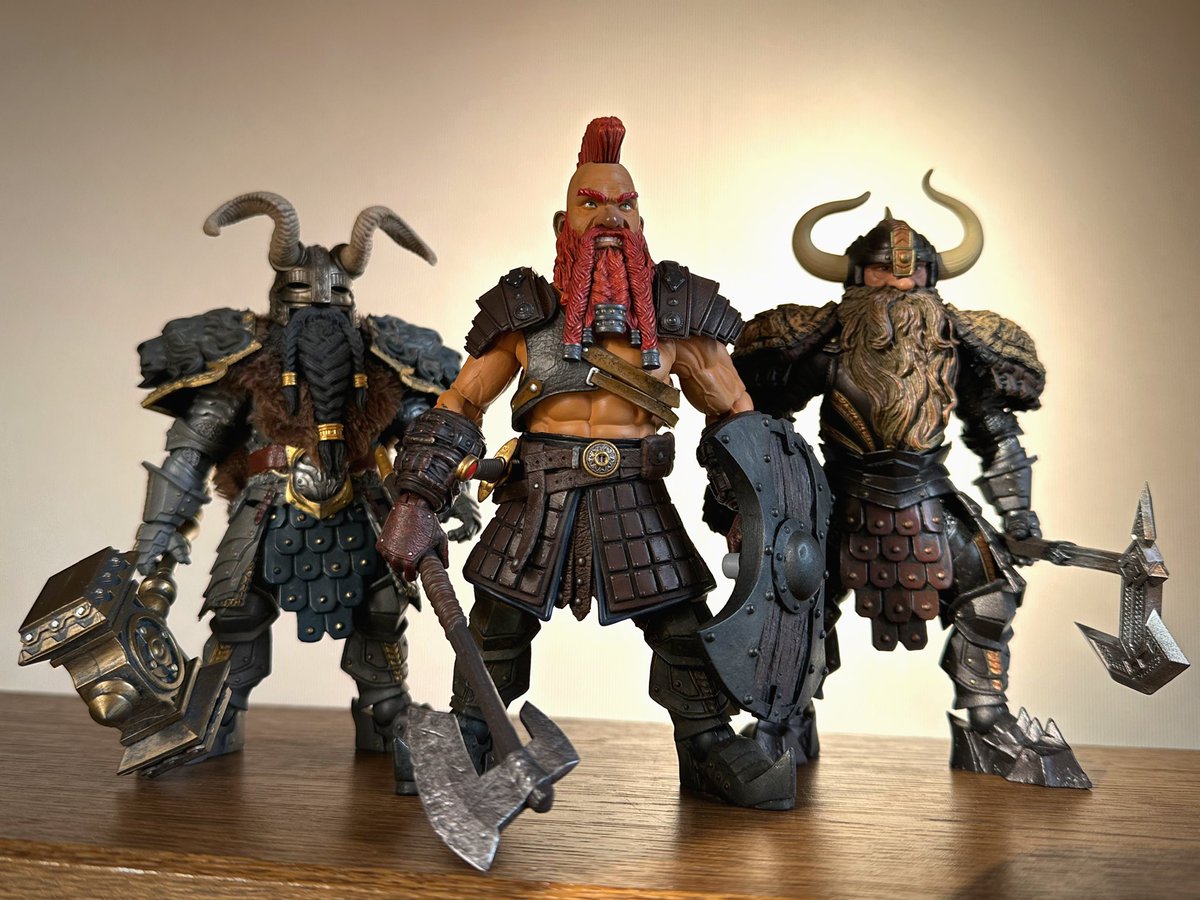我が家のドワーフ3TOP #mythiclegions #ファンタジーフィギュアで遊ぼう