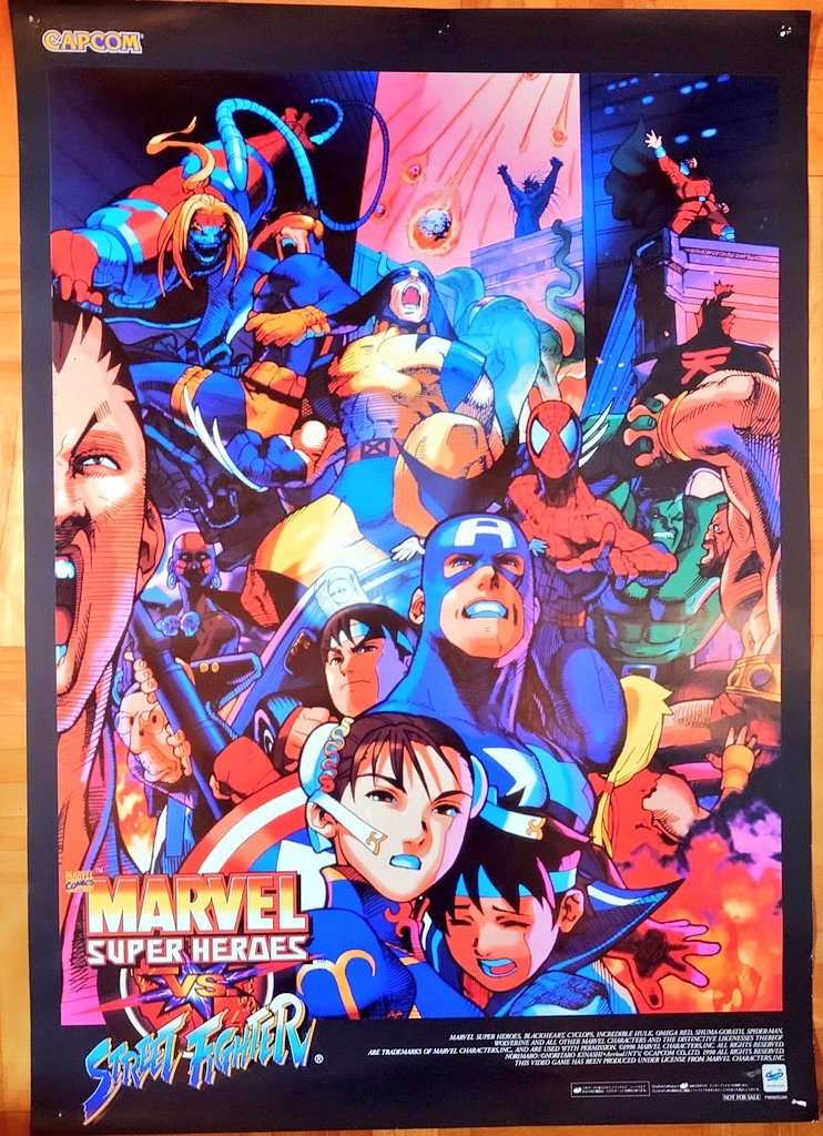 マーヴルスーパーヒーローズVSストリートファイターのポスターを購入