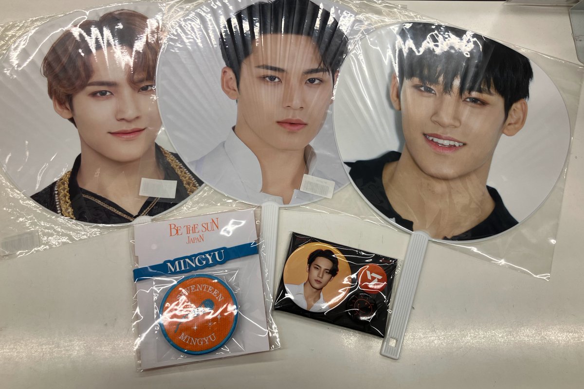 入荷情報】 #SEVENTEEN #MINGYU SEVENTEEN/うちわやデコリング、BE THE