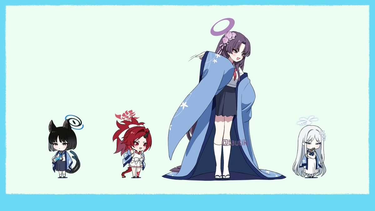 百花繚乱紛争調停委員会のみんなでポケダンス🌸💃 #ブルアカ