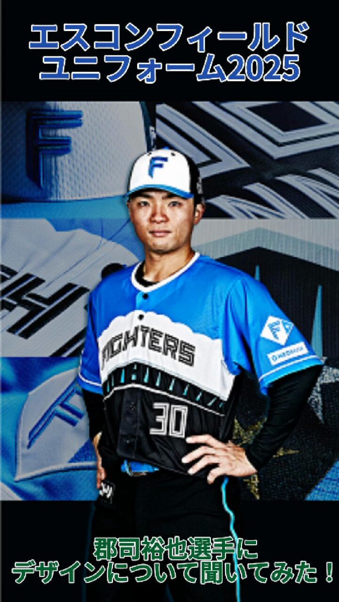 北海道日本ハムファイターズ 郡司裕也選手 XL ユニフォーム 北海道日本