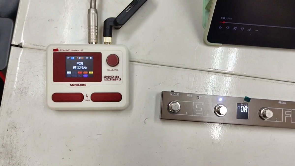 SONICAKEのPOCKET MASTERとM-VAVEのCHOCOLATE PLUSの接続無事確認