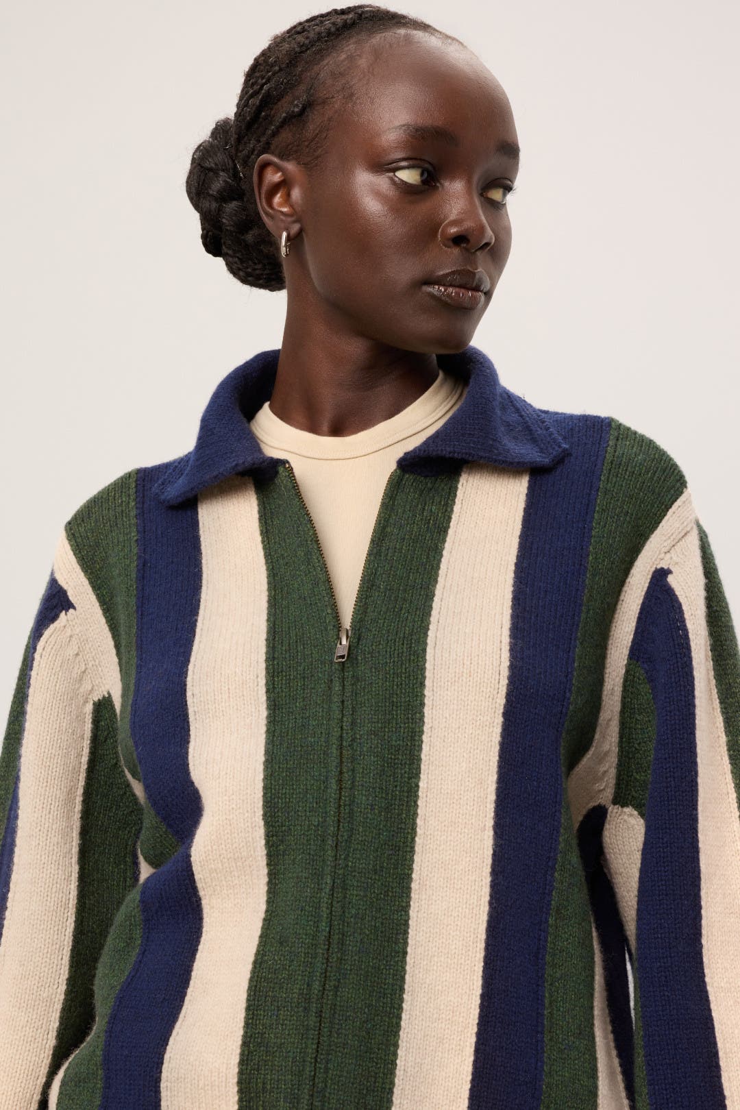 The Zip Front Cardigan by The Great. | Rent the Runway