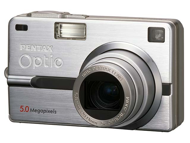 ペンタックス、光学5倍スライディングレンズ搭載「オプティオSV」