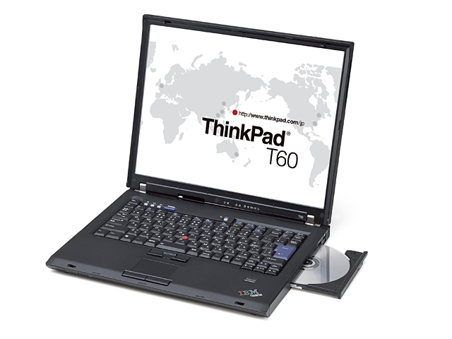 レノボ、1.16kgのCore Duo搭載ノート「ThinkPad X60s」