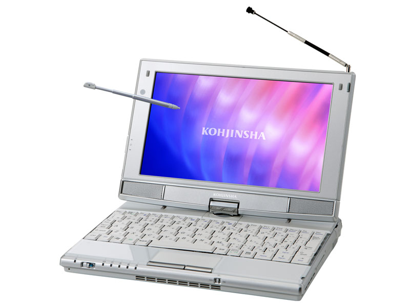 工人舎、タッチパネル液晶付きモバイルノートにXP搭載