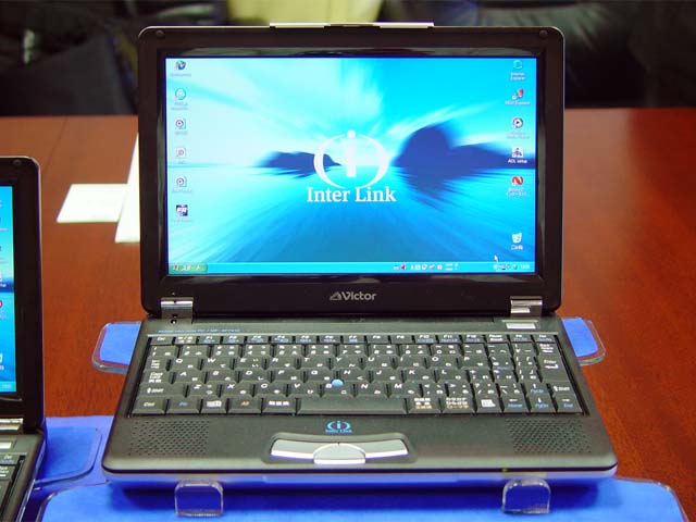 ビクター、Windows XPを採用したA5サイズミニノート