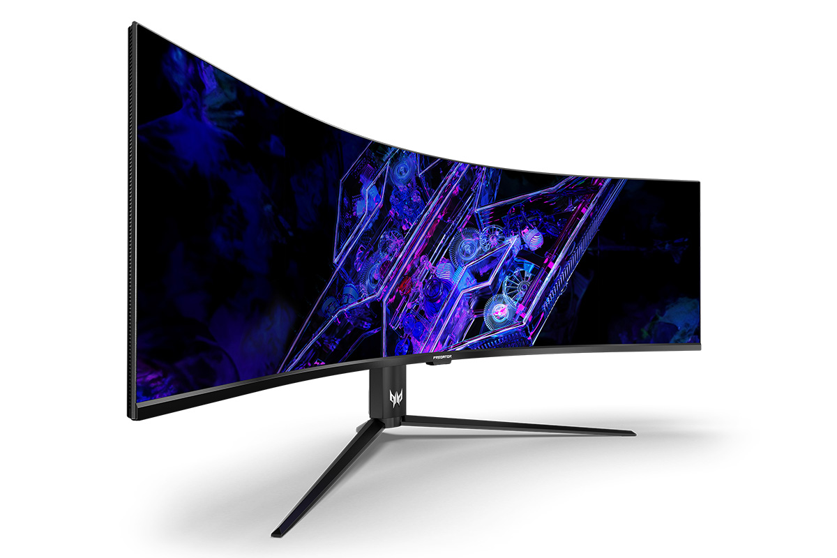 Acer、57型7,680×2,160ドットのミニLEDゲーミングモニター。OLED採用の