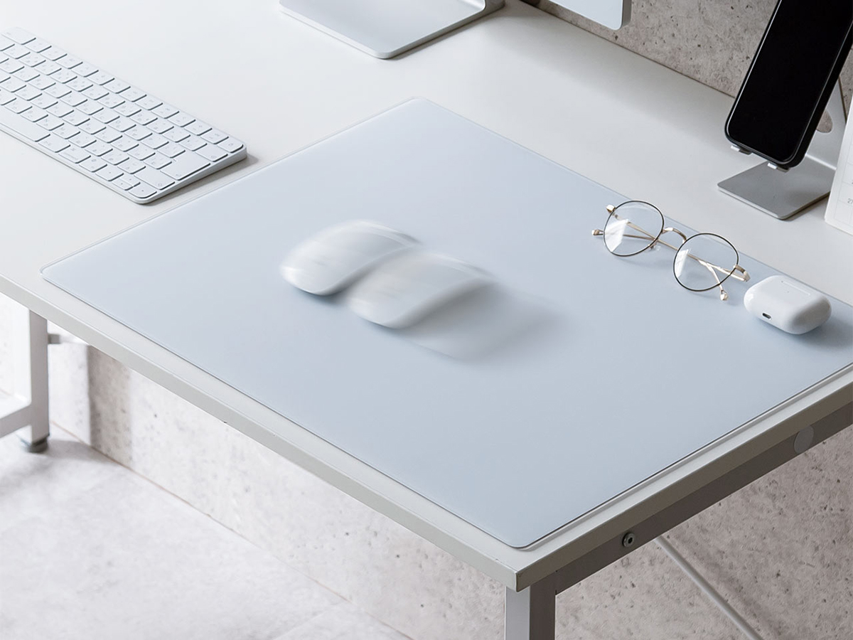 サンワサプライ、よく滑る大型のガラス製マウスパッド - PC Watch