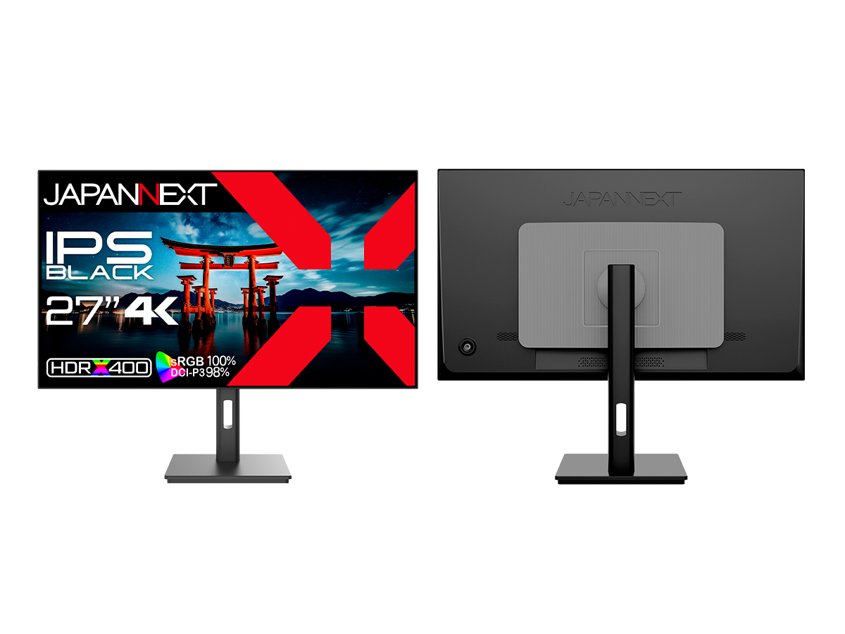 JAPANNEXT、モニター新製品3機種。27型4K/31.5型4K/31.5型WQHD - PC Watch