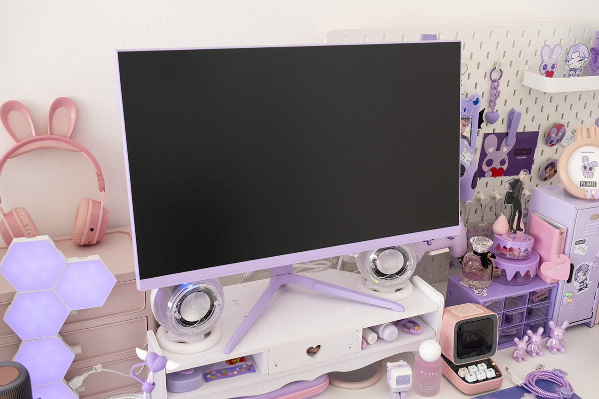 Pixioのゲーミングモニターに新色パステルパープル/ミントグリーン