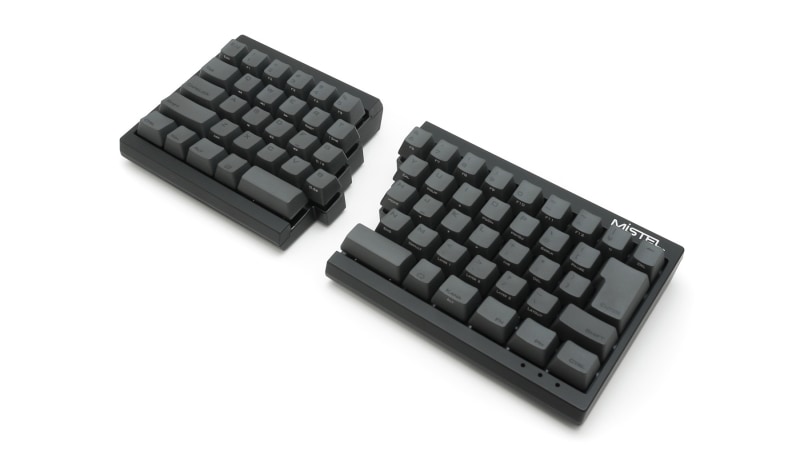 パカッと割れる左右分割式キーボードの日本語配列版が登場 - PC Watch