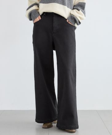 i.style closet」紹介アイテム】裏起毛ワイドデニムパンツ【WEB限定