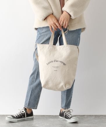 シンプル2WAYロゴトート/266892 | [公式]グローバルワーク （GLOBAL