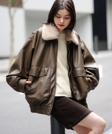 フェイクレザー2WAYアソートブルゾン | [公式]ニコアンド（niko and