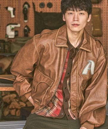 Make stuff MEN] kenkenフライトレザージャケット | [公式]ニコアンド