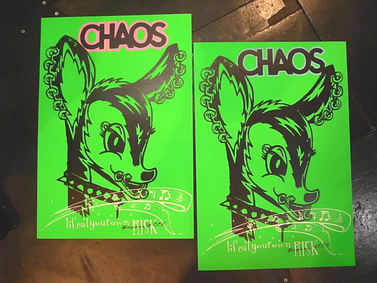 シルクスクリーンポスター : RISK ＜NEWS & blog＞