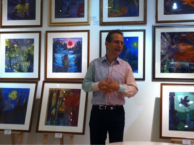 ハリー・ポッター日本語版の画家、ダン・シュレシンジャーさんの東日本