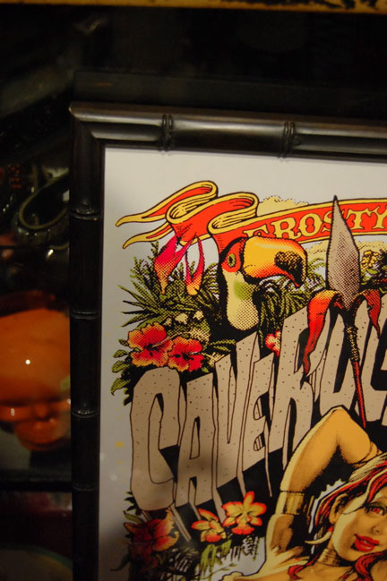 Rockin'Jelly Bean [CAVE ROCK HEAVEN] Silkscreen Poster Bamboo