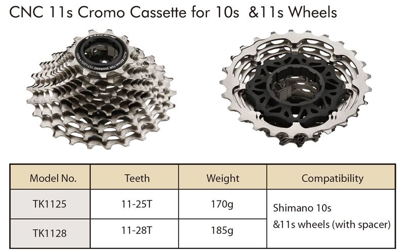 TOKEN シマノ10速フリーボディ対応11速カセットスプロケット登場