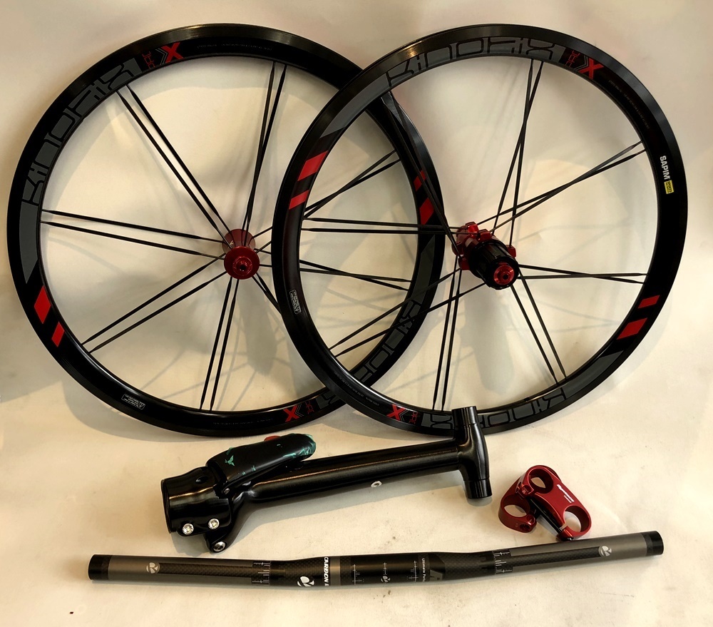 tern verge-N8 ホイール交換とハンドルポスト交換 : カルマックス