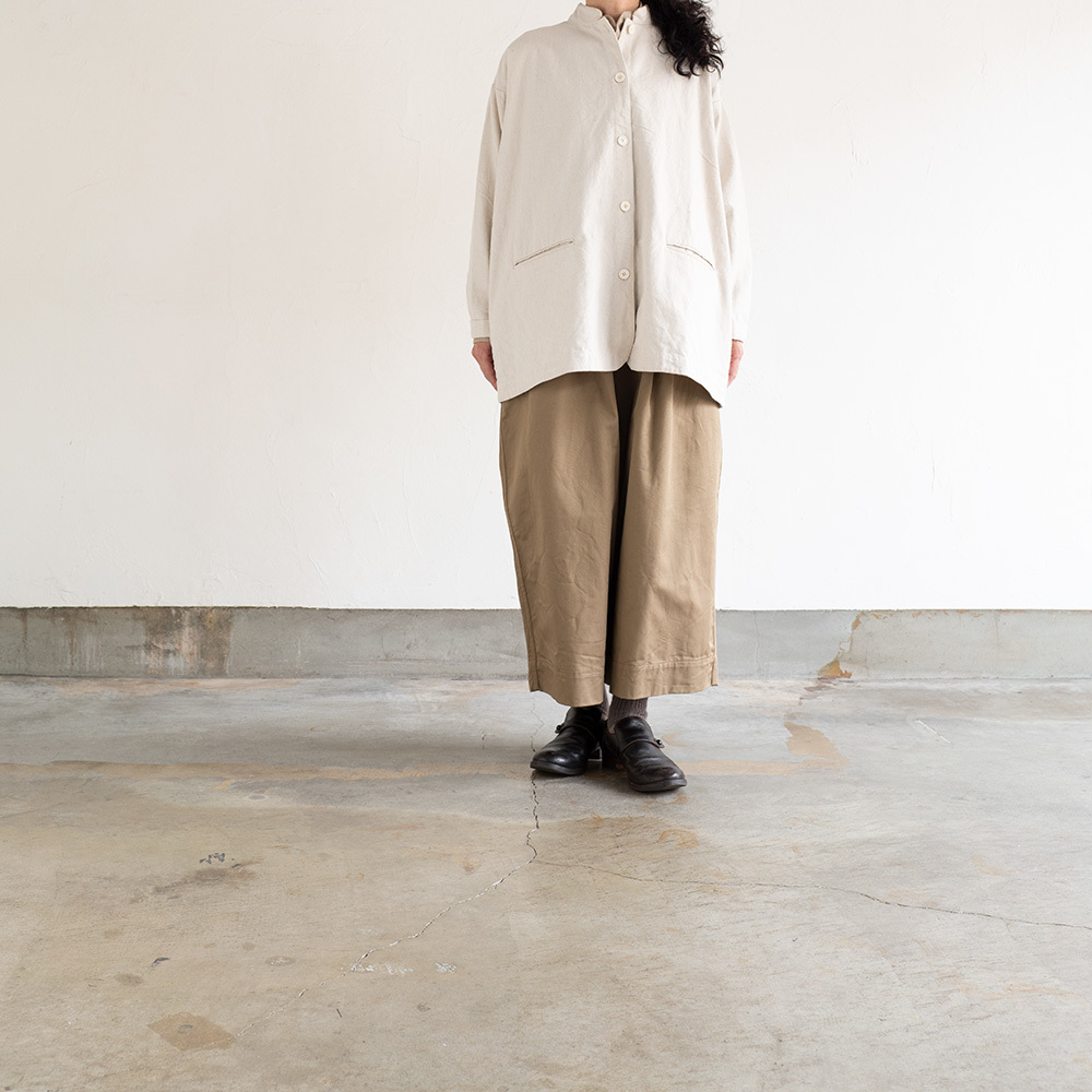 ゴーシュ カツラギ8分丈ワイドパンツ [G224-P033] : un.regard.moderne