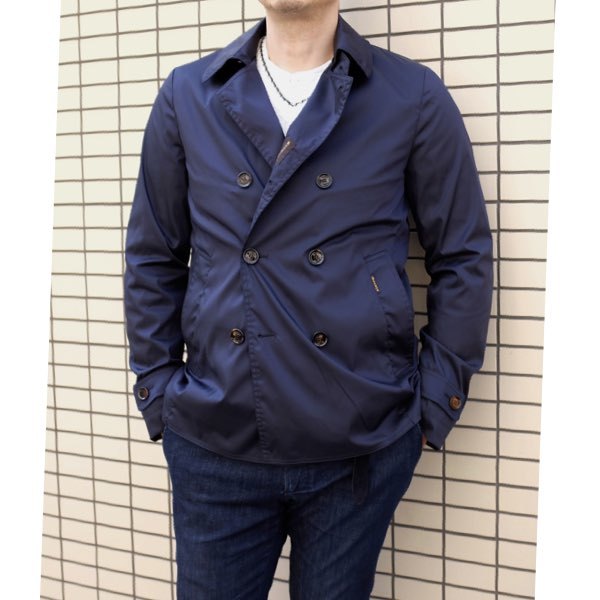 ムーレー ショートPコート MOORER SCAP-ARQUA-TJ ストレッチ素材