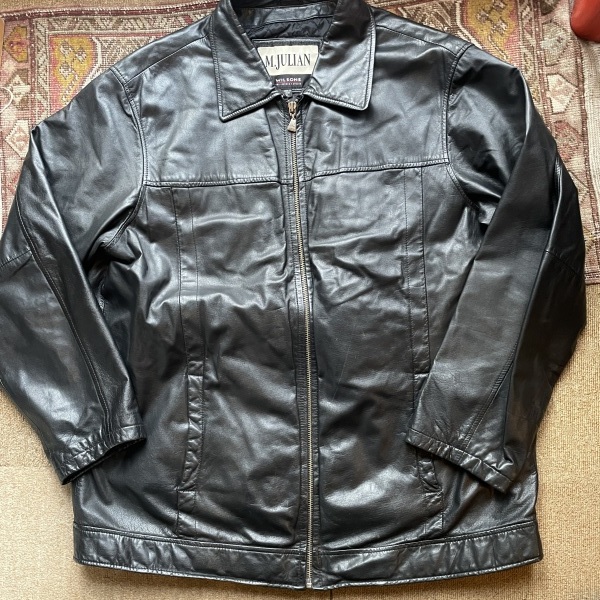 90s M.JULIAN WILSONS LEATHER レザー ジャケット 黒 XL キルティング
