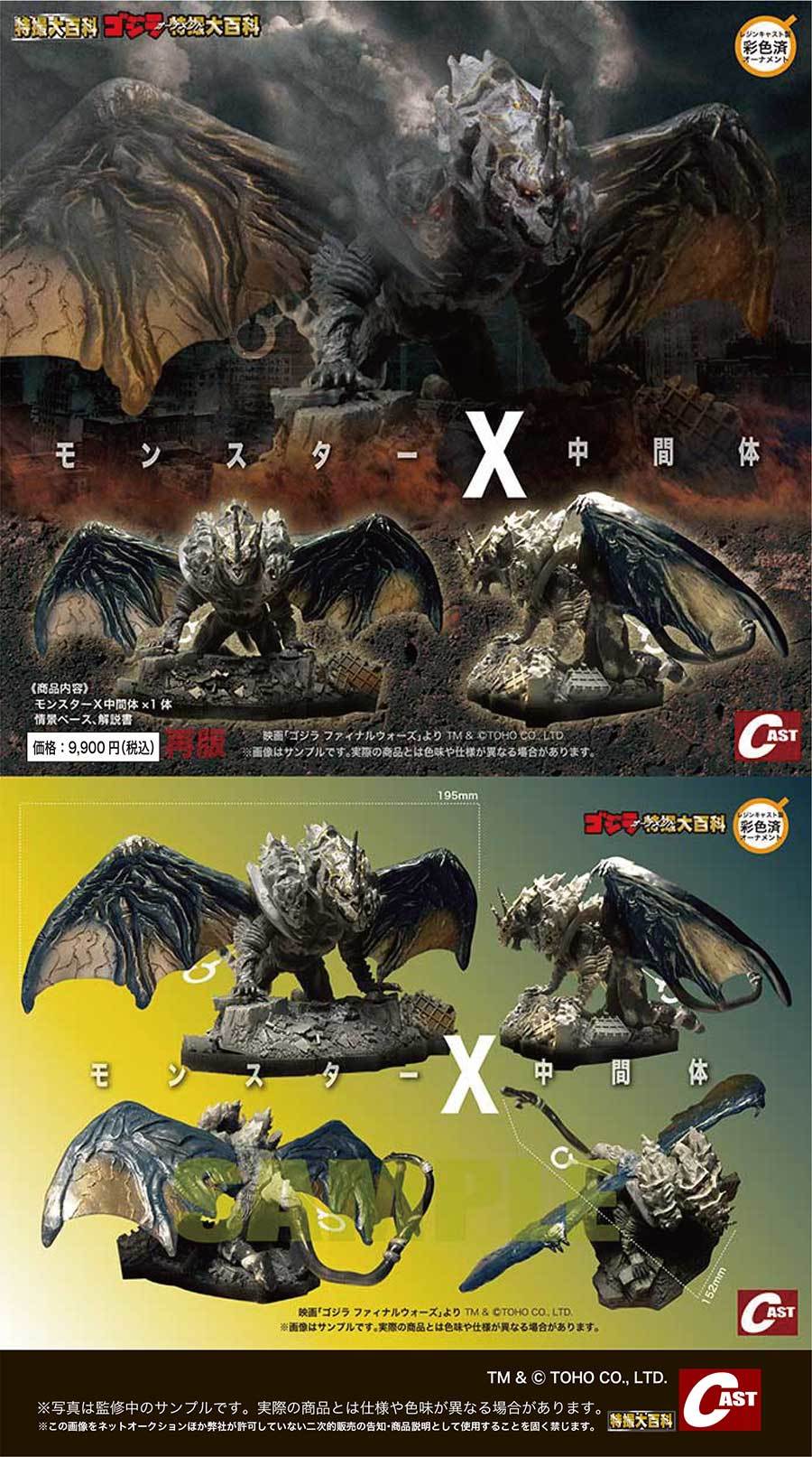 ゴジラオーナメント特撮大百科 ミニオーナメントセット、モンスターX