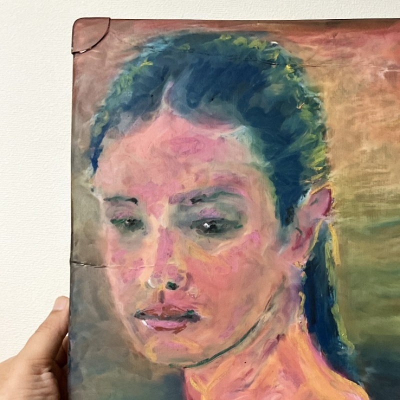 アートクレヨンで架空の肖像画 : 日曜アーティストの工房