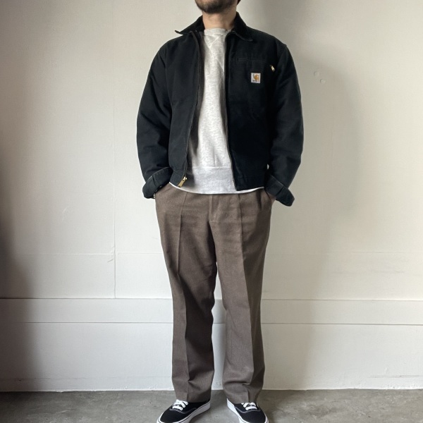 00s USA製 carhartt デトロイト ジャケット 黒 38R ブラック
