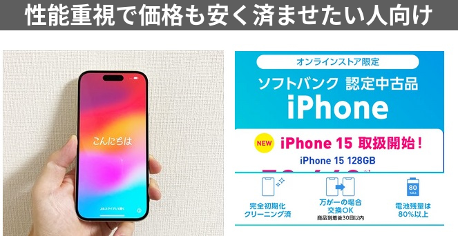 2026年1月値下げ進んだiPhone15価格相場（白ロム・中古・回線セット