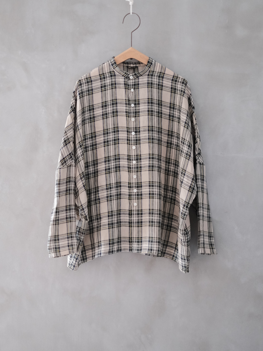 ダウンシャツ スタンドカラー col.Black | PEOPLE | ピープル