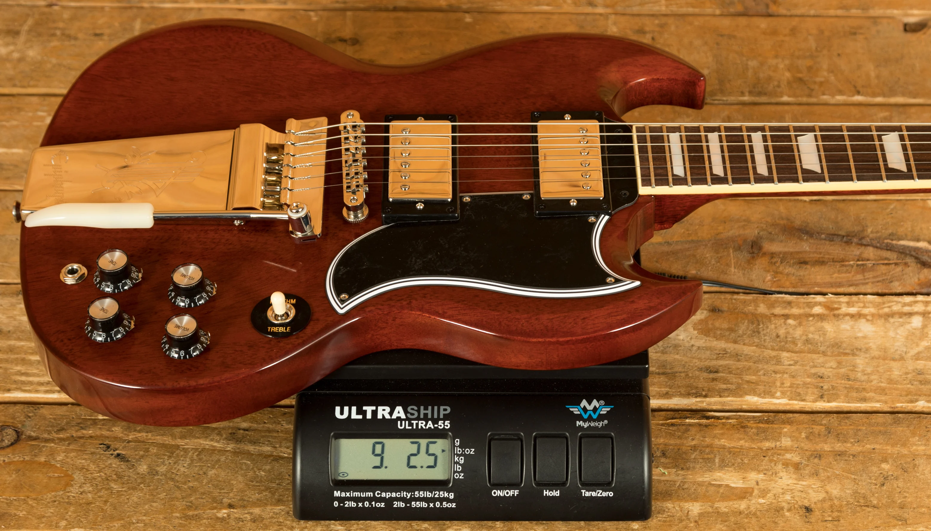 Epiphone 1964 SG Standard Maestro Vibrola Cherry Red | Peach Guitars