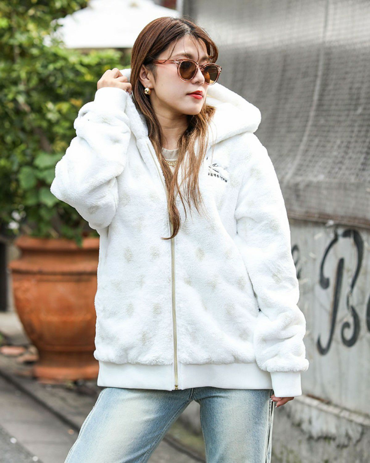 Karl Kani] 静電気防止 モノグラム ファー パーカー | PEET ONLINE STORE