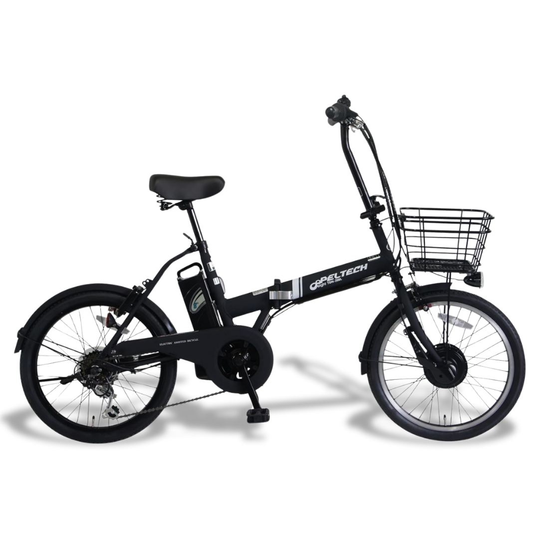 ノーパンク】 折り畳み電動アシスト自転車 20インチ 折り畳み外装6段