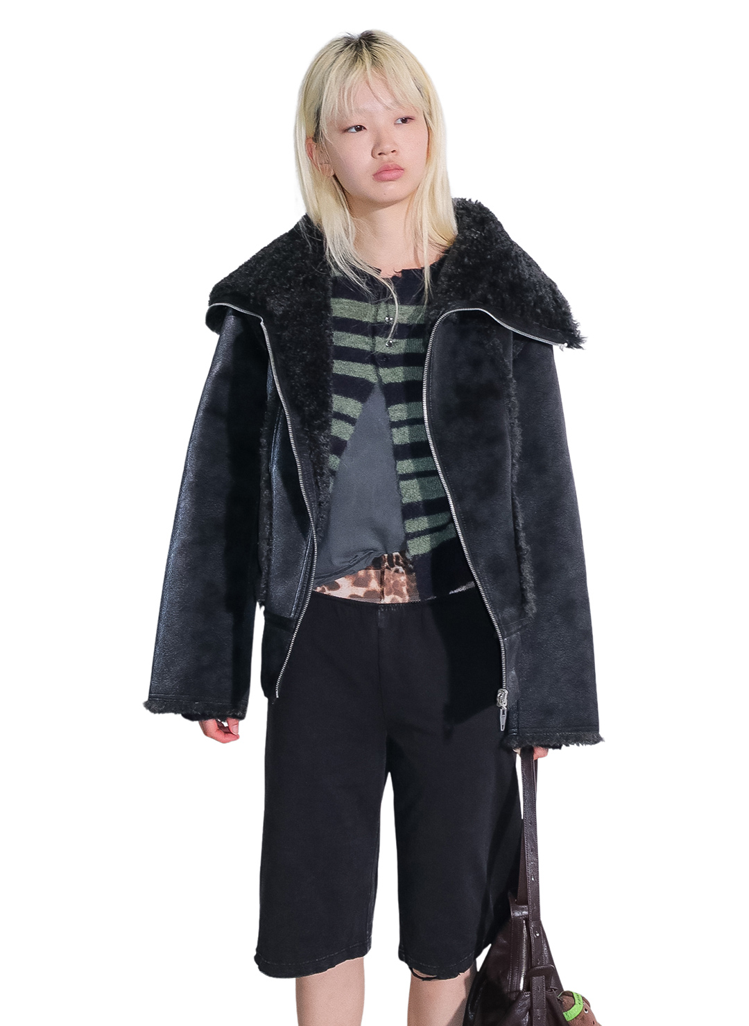 Bulky Neck Blouson/Black｜PERVERZE | パーバーズの公式オンラインストア