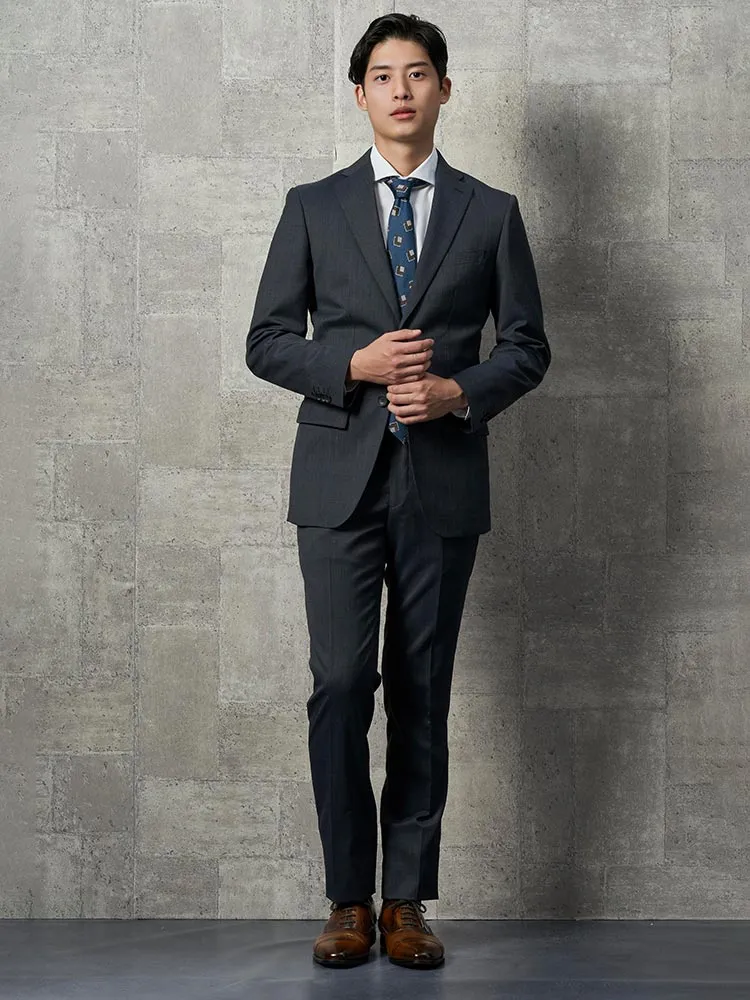 上下洗える】2つボタンスーツ【クラシコ】ドビー ネイビー | P.S.FA