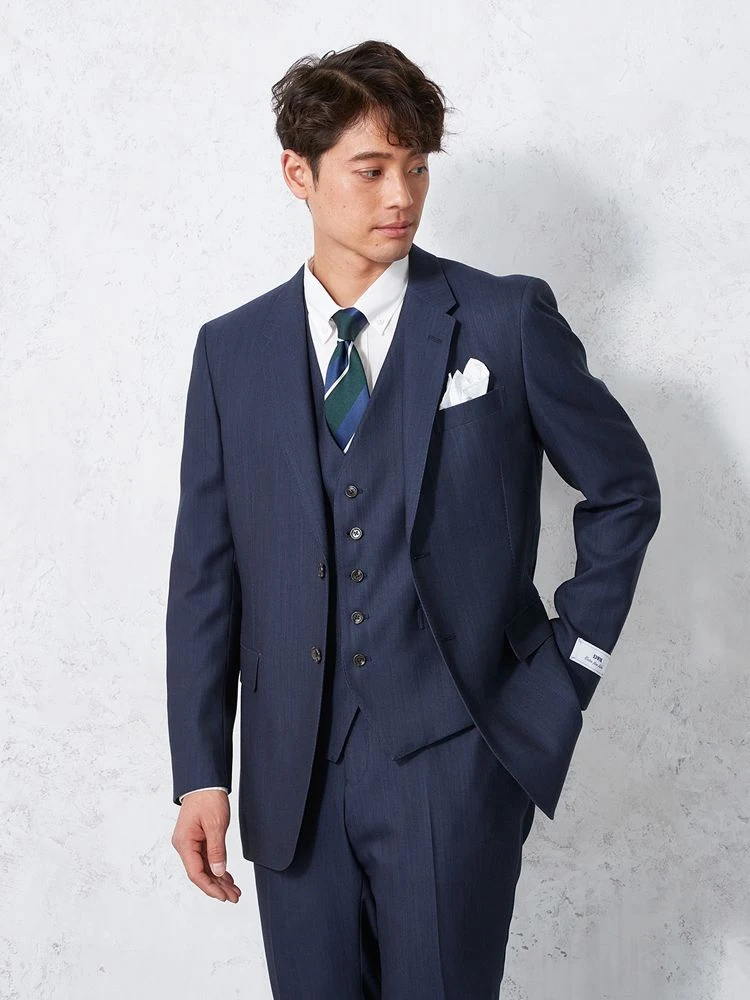 カーキー 【EDWINコラボ】デニムライク ウールセットアップ ジャケット