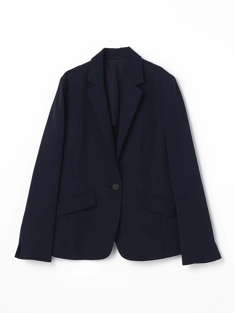 ネイビー 【上下セット】ダブルクロススーツ（ライトセットアップ