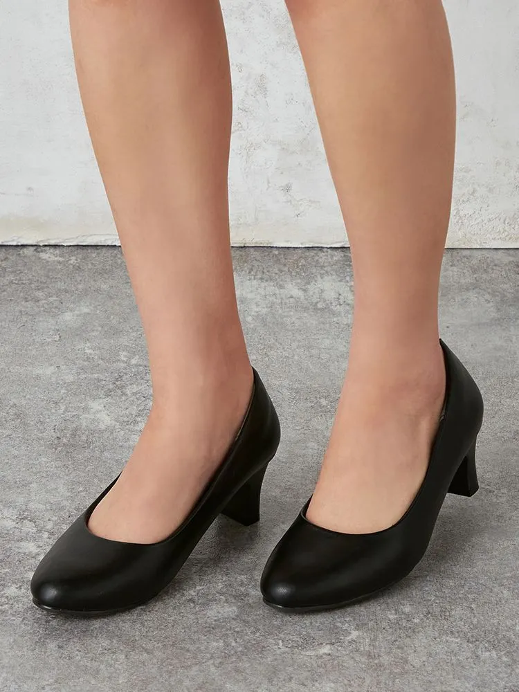 ラウンドパンプス【リクルート/フォーマル対応】ブラック | P.S.FA公式通販