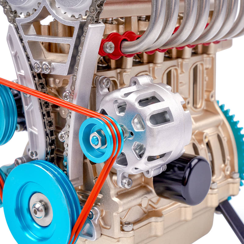 土星エンジン直列4気筒エンジンモデル フルメタル組み立てキット