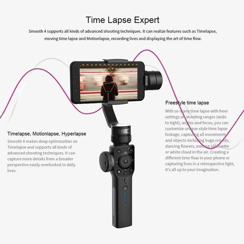 Zhiyun-Tech Smooth-4 プロスマートフォンジンバル多機能 最大210gまで
